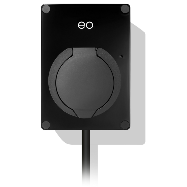 EO Mini Pro 2 Charger 7kW - Type 2 Tethered with PME Black