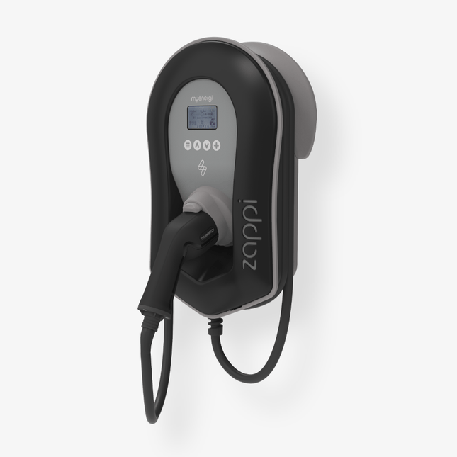 Eco-smart EV Charge Point 22kW 3PH Type 2 Tethered Black with Tamper Kit