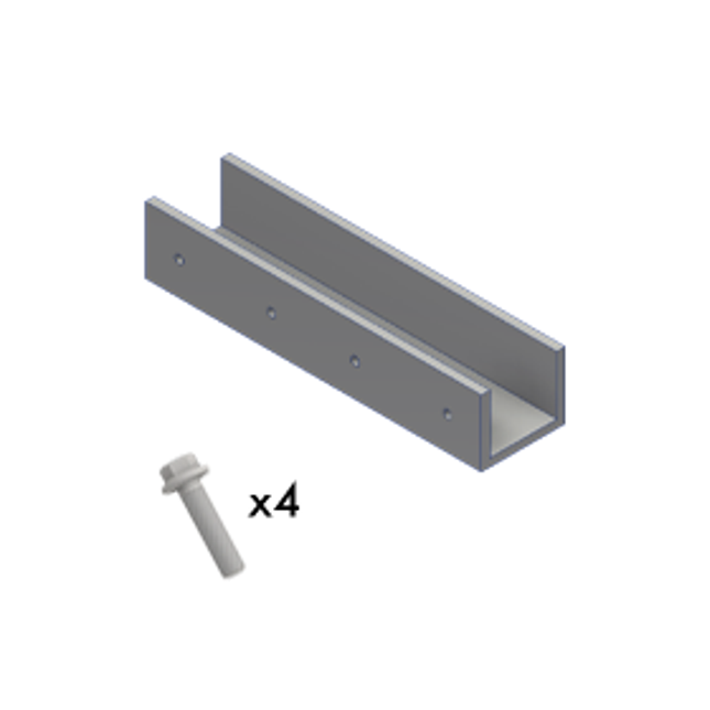 Z-Rail Connector, plus (4xscrew)-Powerland