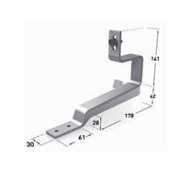 VarioSole Stainless Steel roof hook for plain tiles Standard No Wood Screws-Powerland