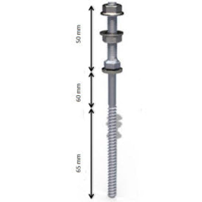 Solar Fastener for steel substructure 125mm/50mm-Powerland