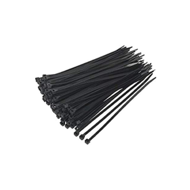 Black Plastic Cable Tie 300mm X 4.8mm (pack of 100)