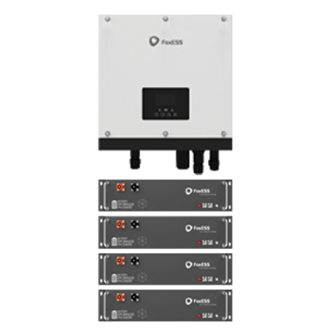 Fox Hybrid 5.0kW with 4 x HV2600 battery package (Incl. BMS)