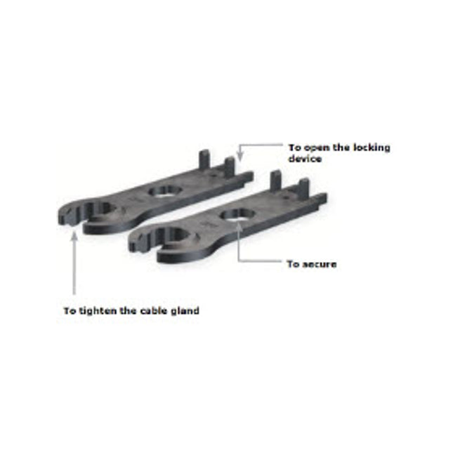 Staubli MC4 Open Ended Plastic Spanners x2