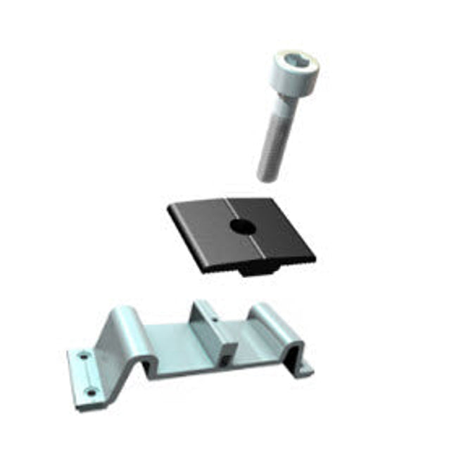 Evolution Black Mid Clamp with Bracket and Screws 30-40mm FULL Set-Powerland