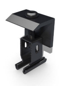 End Clamp+ 30 - 50mm Black-Powerland
