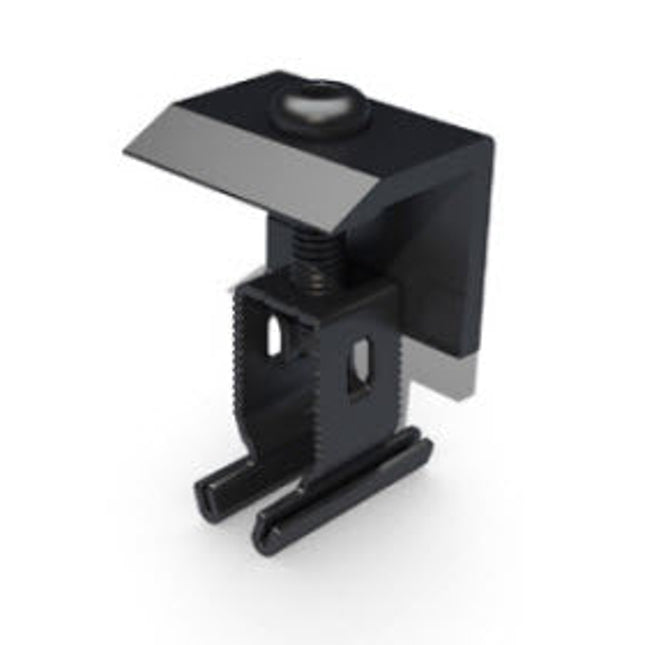 End Clamp+ 30 - 50mm Black-Powerland