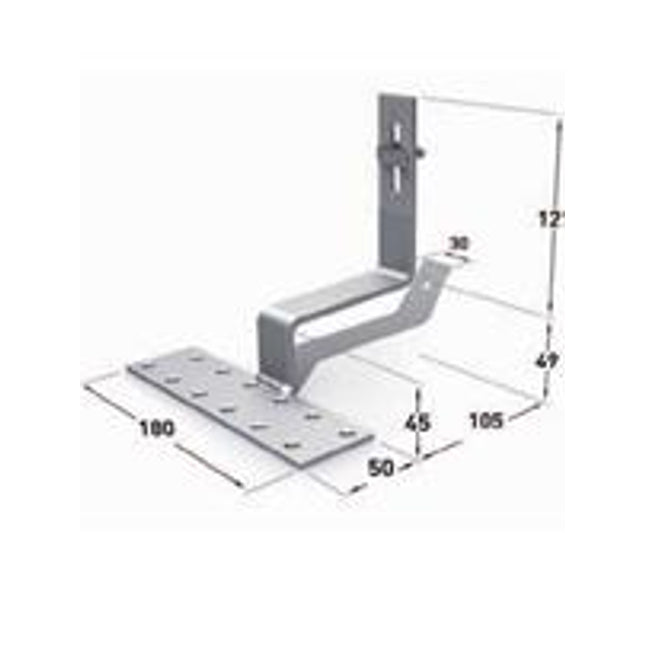 VarioSole Stainless Steel roof hook for Pantiles No Wood Screws-Powerland