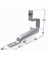 VarioSole Stainless Steel roof hook for plain tiles Standard No Wood Screws-Powerland