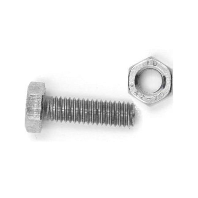 Hexag. Bolt M6x20 & Hex. Flange nut M6, pack of 100-Powerland