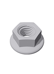 Serrated M10 flange nut-Powerland