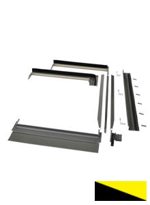 Clearline Fusion M10 portrait corner conversion kit, left bottom corner (left panel above)-Powerland