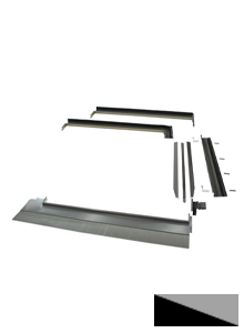 Viridian Clearline Fusion G1 landscape corner conversion kit, left bottom corner (left panel above)-Powerland