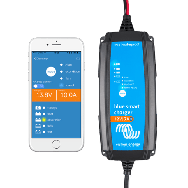 Victron Energy Blue Smart IP65 Charger 12V 7A 1 Output UK – BPC120731024R-Powerland